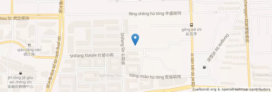 Mapa de ubicacion de 工商银行 en 중국, 베이징시, 허베이성, 西城区.