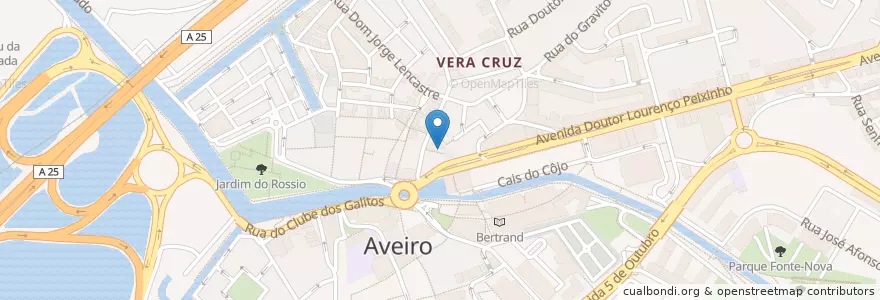 Mapa de ubicacion de O escondidinho-Snack-bar en Portogallo, Aveiro, Centro, Baixo Vouga, Aveiro, Glória E Vera Cruz.