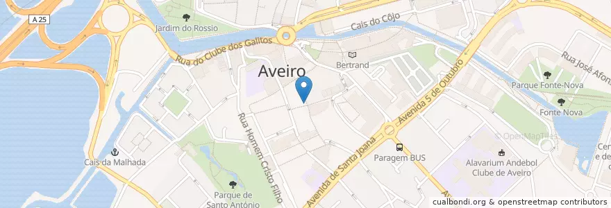 Mapa de ubicacion de Novo a abrir em breve en Portugal, Aveiro, Centre, Baixo Vouga, Aveiro, Glória E Vera Cruz.