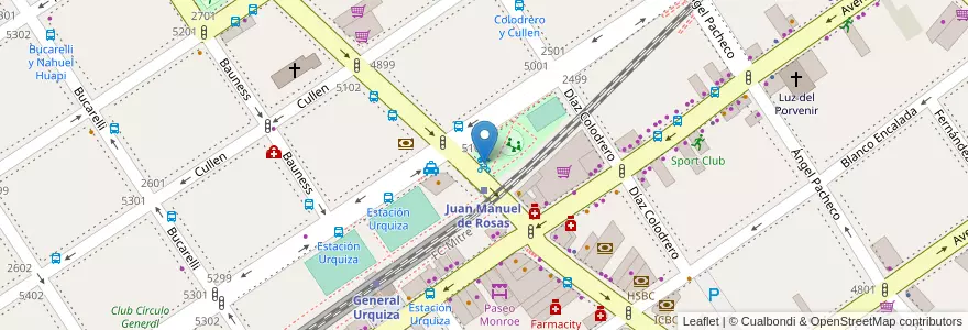 Mapa de ubicacion de 281 - Juan Manuel De Rosas en Argentine, Ciudad Autónoma De Buenos Aires, Comuna 12, Buenos Aires.