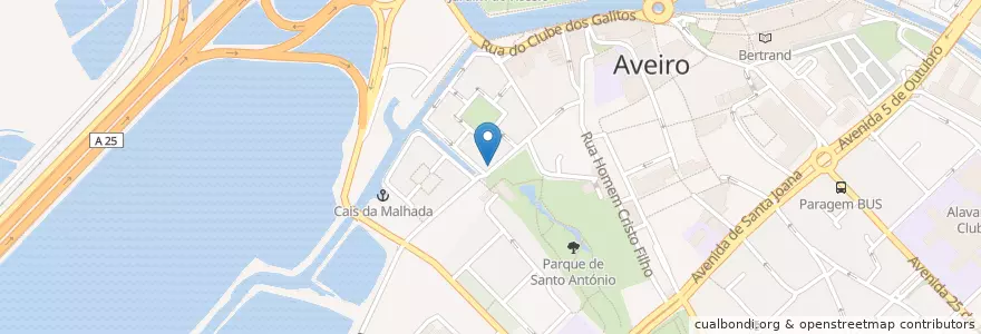 Mapa de ubicacion de Taberna do Rockabilio en 포르투갈, Aveiro, Centro, Baixo Vouga, Aveiro, Glória E Vera Cruz.