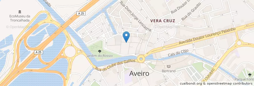 Mapa de ubicacion de Porta 35 en ポルトガル, Aveiro, Centro, Baixo Vouga, Aveiro, Glória E Vera Cruz.