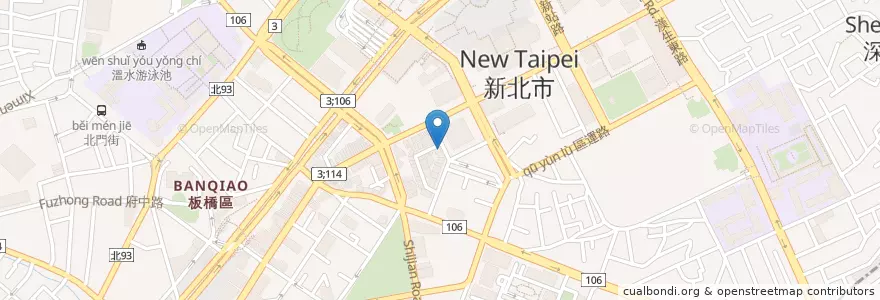 Mapa de ubicacion de 信合美眼科診所 en 타이완, 신베이 시, 반차오 구.