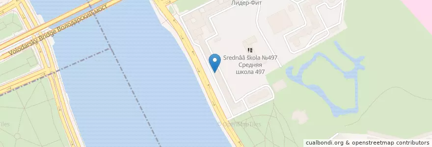 Mapa de ubicacion de Детская библиотека en Rusia, Северо-Западный Федеральный Округ, Óblast De Leningrado, San Petersburgo, Невский Район.