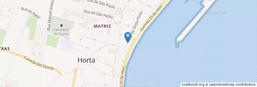 Mapa de ubicacion de O Lima en Portekiz, Açores, Faial, Horta.