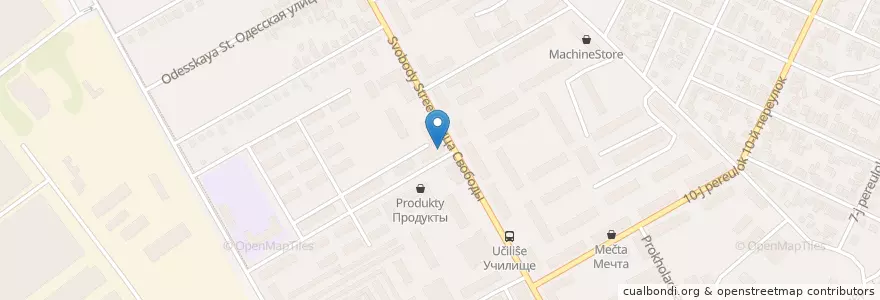 Mapa de ubicacion de Отделение связи №347902 en Russie, District Fédéral Du Sud, Ростовская Область, Городской Округ Таганрог.