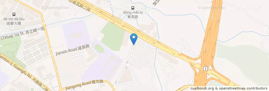 Mapa de ubicacion de 好咖啡手工窯烤披薩 en Tayvan, 臺灣省, Hsinchu, 東區.