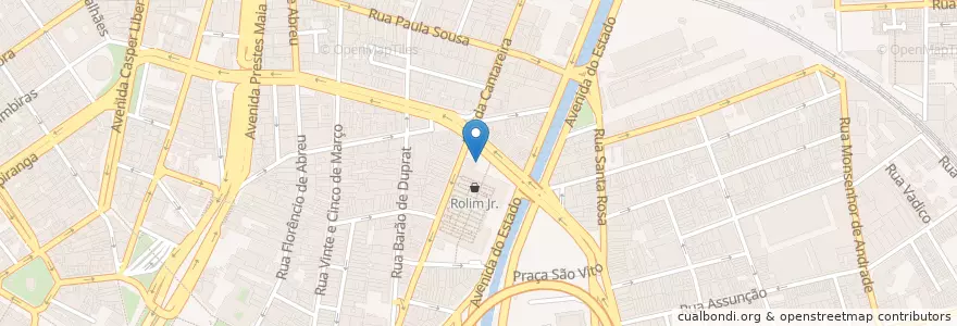 Mapa de ubicacion de Zona Azul Mercadão en ブラジル, 南東部地域, サンパウロ, Região Geográfica Intermediária De São Paulo, Região Metropolitana De São Paulo, Região Imediata De São Paulo, サンパウロ.