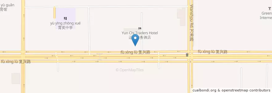 Mapa de ubicacion de 鑫宇宾馆 en Çin, Pekin, Hebei, 海淀区.
