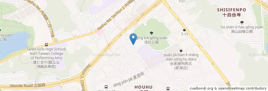 Mapa de ubicacion de 思恩藥局 en Taiwan, New Taipei, Taipei, Neihu District.