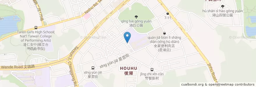 Mapa de ubicacion de 小樹苗 en 台湾, 新北市, 台北市, 内湖区.