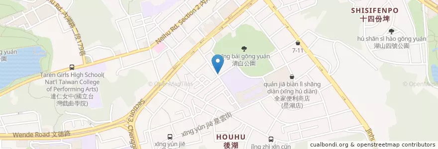 Mapa de ubicacion de 林孟勳診所 en Taïwan, Nouveau Taipei, Taipei, District De Neihu.