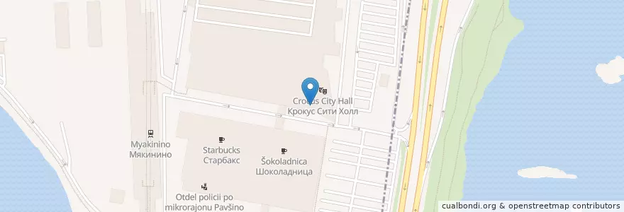 Mapa de ubicacion de Backstage en Russia, Distretto Federale Centrale, Oblast' Di Mosca, Городской Округ Красногорск.