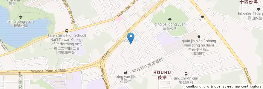 Mapa de ubicacion de 安信中藥 en Taiwan, Neu-Taipeh, Taipeh, Neihu.