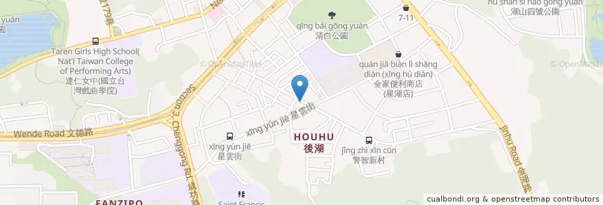 Mapa de ubicacion de 龍涎居雞膳食坊 en 臺灣, 新北市, 臺北市, 內湖區.