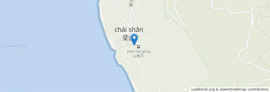 Mapa de ubicacion de 海岸咖啡 en 타이완, 가오슝시, 구산 구.