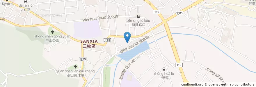 Mapa de ubicacion de 福正宮 宰樞廟 en تايوان, تايبيه الجديدة, 三峽區.