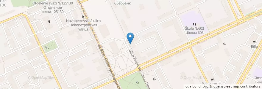 Mapa de ubicacion de СМ-Доктор en Russia, Distretto Federale Centrale, Москва, Северный Административный Округ, Район Коптево.