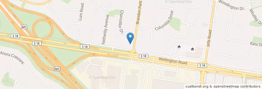 Mapa de ubicacion de Mulgrave Vet Clinic en Australien, Victoria, City Of Monash.