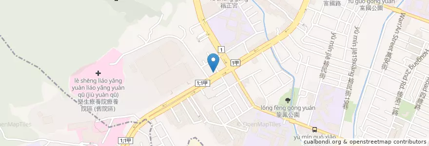Mapa de ubicacion de 新莊龍鳳郵局 en 臺灣, 新北市, 新莊區.