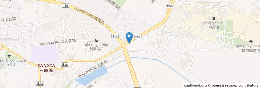 Mapa de ubicacion de 5味臭臭鍋 en Taiwan, Nuova Taipei, Sanxia.