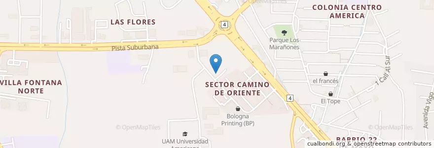 Mapa de ubicacion de La Ola en ニカラグア, マナグア県, Managua (Municipio).