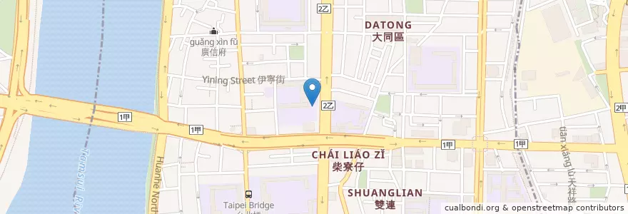 Mapa de ubicacion de 大同区 en 台湾, 新北市, 台北市, 大同区.