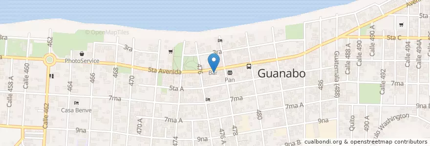 Mapa de ubicacion de CADECA en Kuba, Havanna, Habana Del Este.
