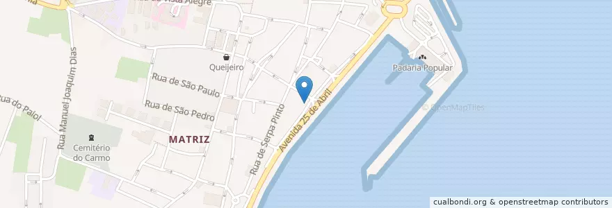 Mapa de ubicacion de Igreja Evangélica Baptista en Portugal, Azoren, Faial, Horta, Horta (Matriz).