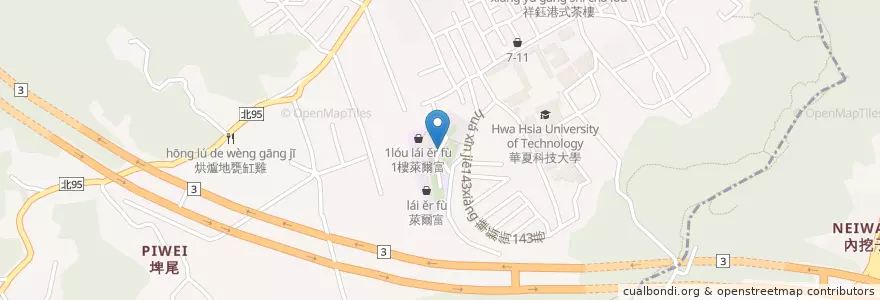 Mapa de ubicacion de 汽車地下停車場出入口 en تايوان, تايبيه الجديدة, 中和區.