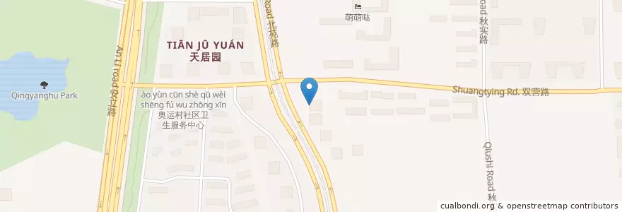 Mapa de ubicacion de 华尧一品食府 en 中国, 北京市, 河北省, 朝阳区.