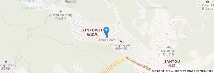 Mapa de ubicacion de Family Mart en تایوان, 新北市, تایپه, 內湖區.
