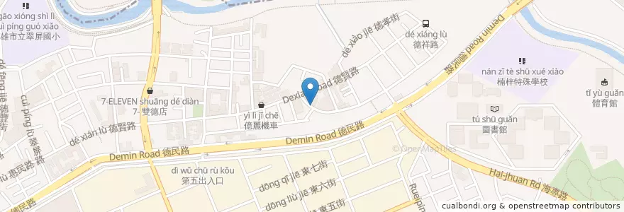 Mapa de ubicacion de 好旺角牛排 en Taiwan, Kaohsiung, 楠梓區.