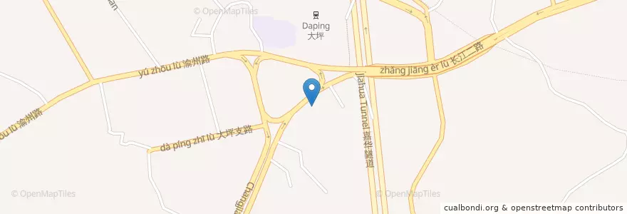 Mapa de ubicacion de 中国工商银行(大坪支行) en 中国, 重庆市, 重庆市中心, 渝中区 (Yuzhong).