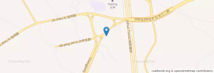 Mapa de ubicacion de 大坪派出所 en 中国, 重庆市, 重庆市中心, 渝中区 (Yuzhong).