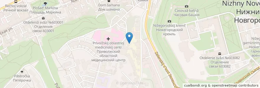 Mapa de ubicacion de Склад en Russie, District Fédéral De La Volga, Oblast De Nijni Novgorod, Городской Округ Нижний Новгород.