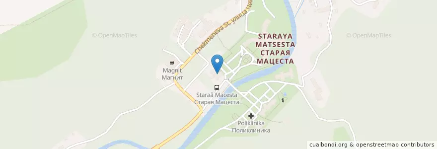 Mapa de ubicacion de Очаг en 俄罗斯/俄羅斯, 南部联邦管区, 克拉斯诺达尔边疆区, Городской Округ Сочи.