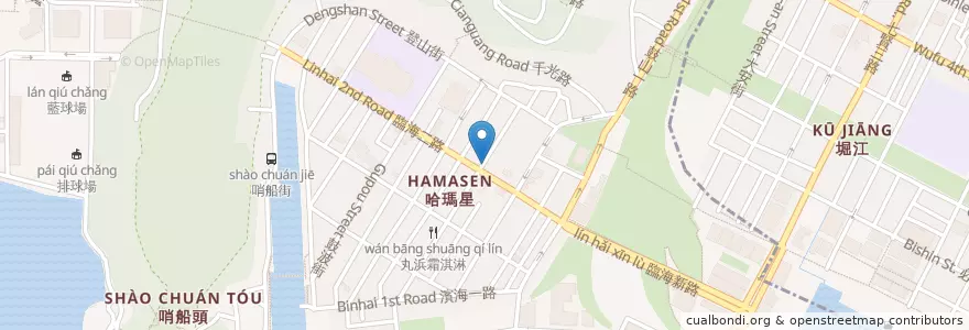 Mapa de ubicacion de 八方雲集 en Taiwan, Kaohsiung, Gushan District.