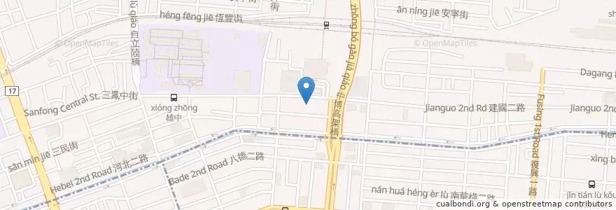Mapa de ubicacion de 肯德基 en 臺灣, 高雄市, 三民區.