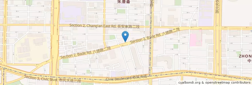 Mapa de ubicacion de 華隆鐘錶行 en 臺灣, 新北市, 臺北市, 中山區.
