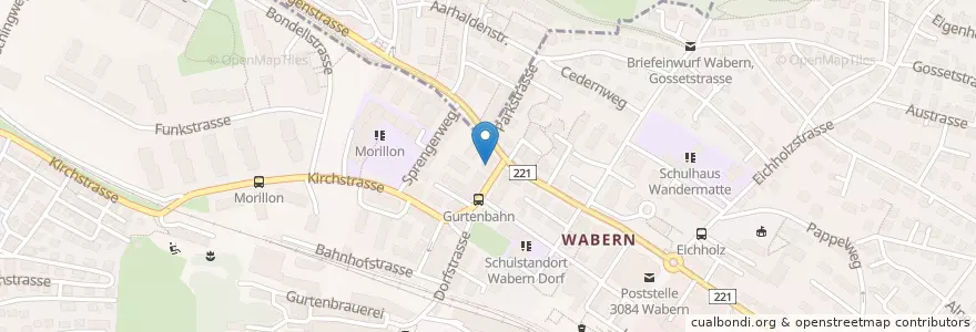Mapa de ubicacion de Restaurant Tai Yien en Svizzera, Berna, Verwaltungsregion Bern-Mittelland, Verwaltungskreis Bern-Mittelland, Köniz.