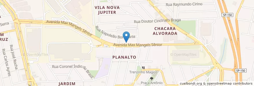 Mapa de ubicacion de Maxy Pizzaria en Brasile, Regione Sudest, San Paolo, Região Geográfica Intermediária De São Paulo, Região Metropolitana De São Paulo, Região Imediata De São Paulo, São Bernardo Do Campo.