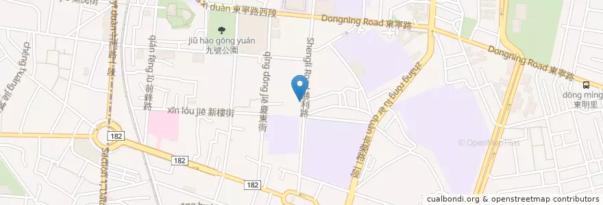 Mapa de ubicacion de 安和牙醫診所 en تایوان, 臺南市, 東區.