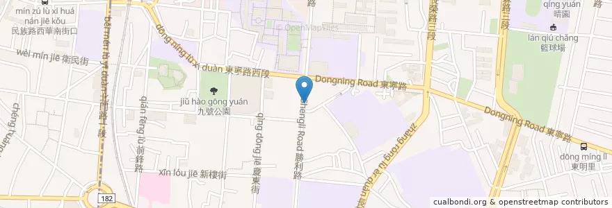 Mapa de ubicacion de Mr.拉麵 en 臺灣, 臺南市, 東區.