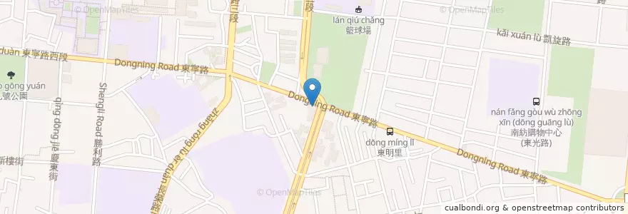 Mapa de ubicacion de 台北富邦商業銀行 en Taïwan, Tainan, District Est.