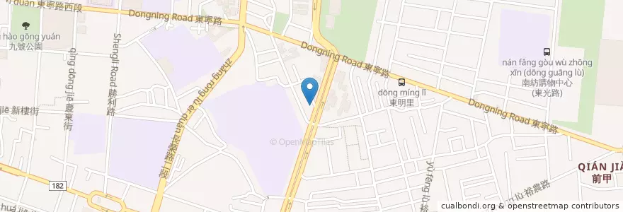 Mapa de ubicacion de 周- 燒肉飯 en 台湾, 台南市, 東区.