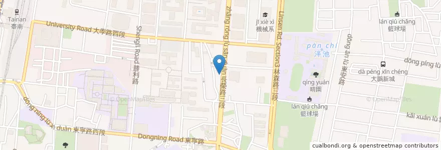 Mapa de ubicacion de Dr.Skin皮膚專科 en 臺灣, 臺南市, 東區.