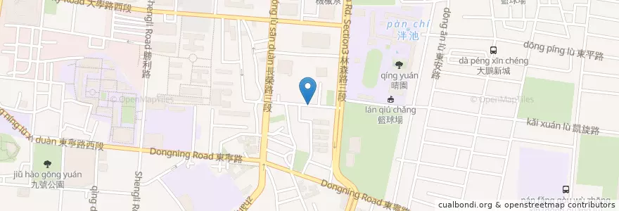 Mapa de ubicacion de joker巧克餐廳 en 台湾, 台南市, 東区.