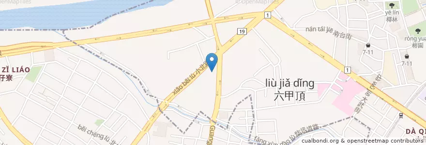 Mapa de ubicacion de 臺灣銀行 en Тайвань, Тайнань, 永康區.