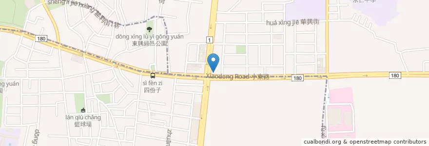 Mapa de ubicacion de 彰化商業銀行 en Taiwan, Tainan, 永康區.